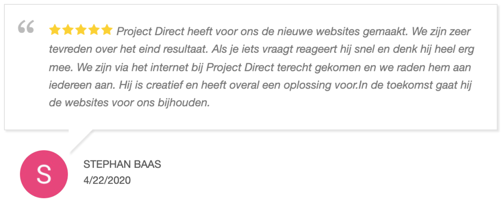 Webdesign Krommenie - Project Direct ✓ Website laten maken ✓ WordPress ✓ Webdesign ✓ Webwinkel ✓ Vindbaar in Google